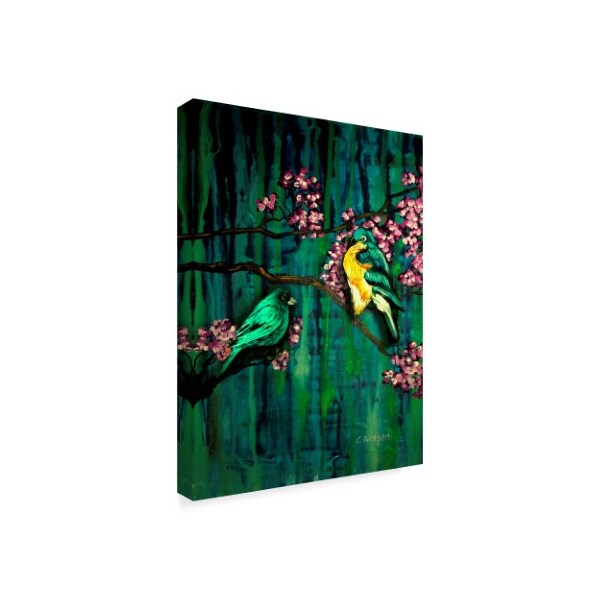 Cherie Roe Dirksen 'Birds And Blossoms' Canvas Art,24x32
